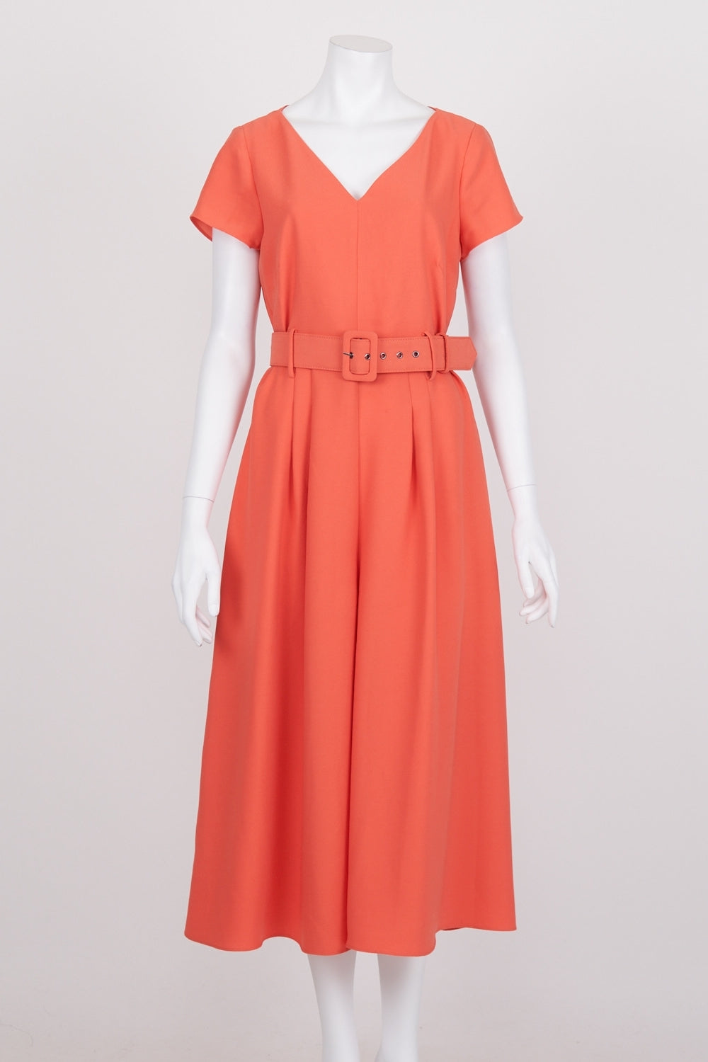 Veronika Maine Coral Belted Jumpsuit 10