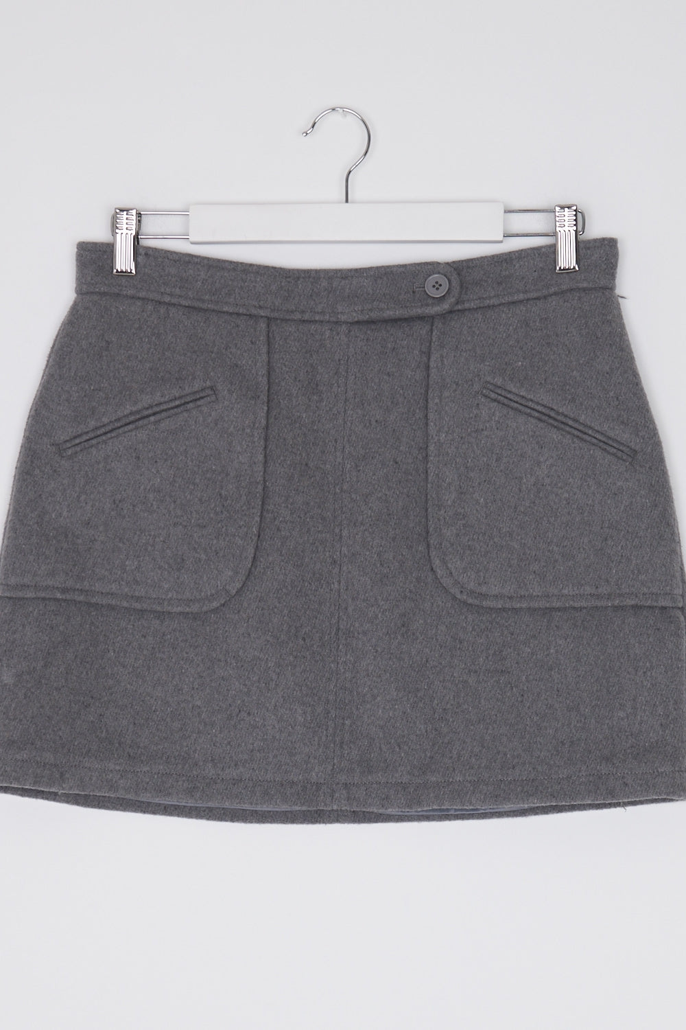 Country Road Grey Wool Blend Mini Skirt 10