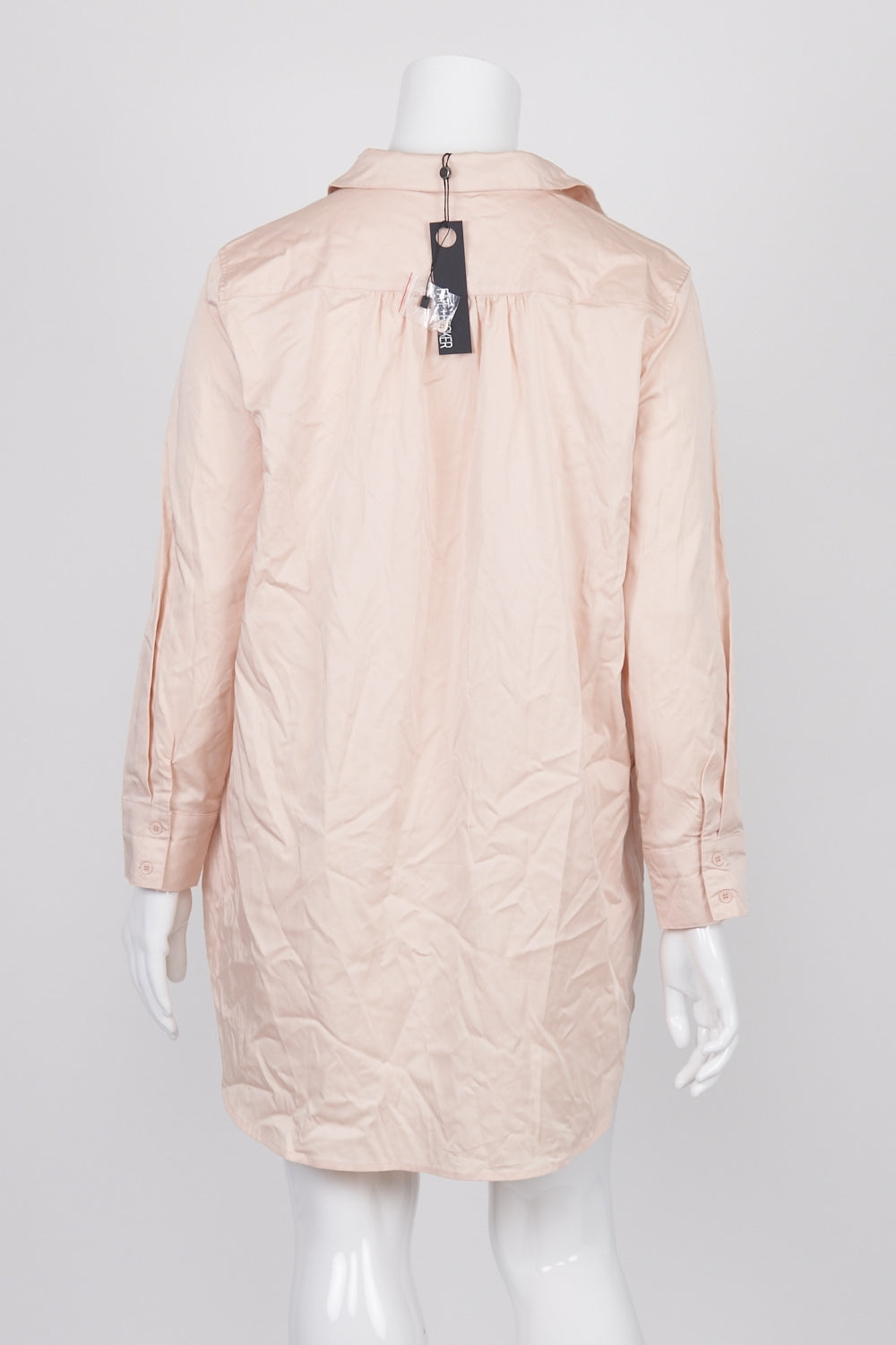 Fate &amp; Becker Pink Lindsay Oversized Shirt Dress 14