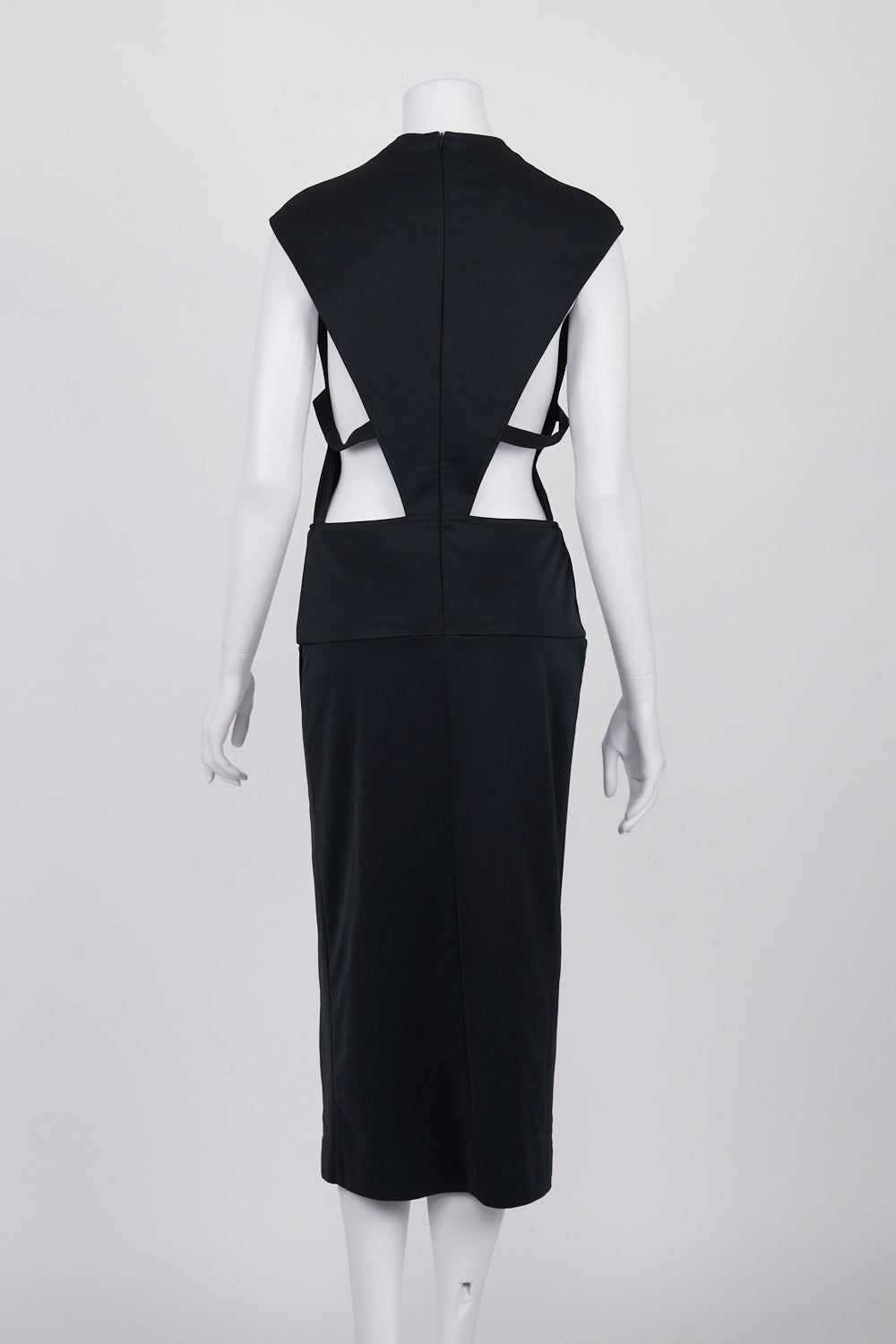 Maurie & Eve Black Side Cutout Midi Dress 12