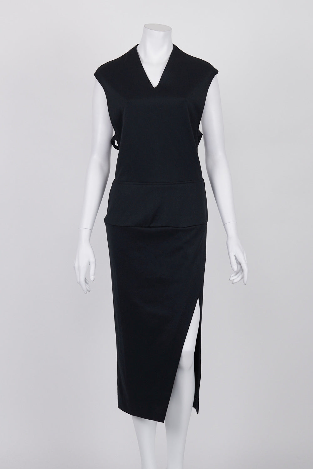 Maurie & Eve Black Side Cutout Midi Dress 12