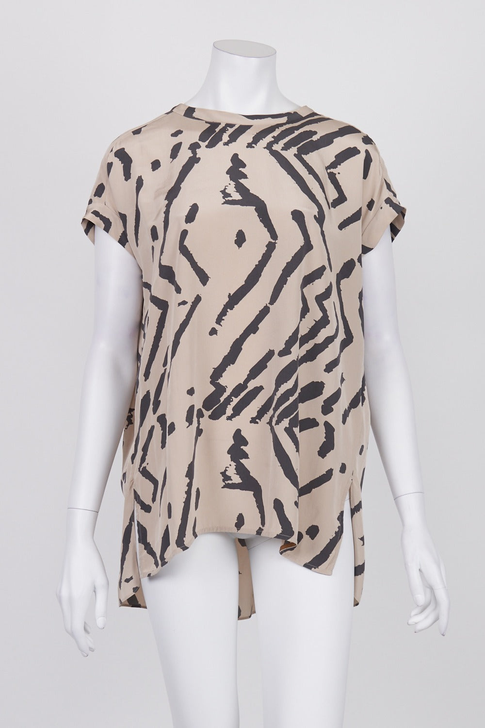 By Malene Birger Patterned 100% Silk Top 10