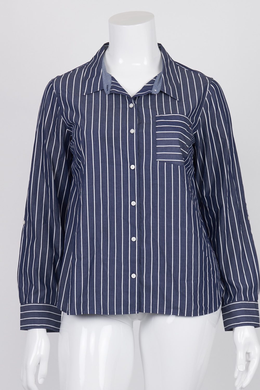 Tommy Hilfiger Navy Striped Shirt XL