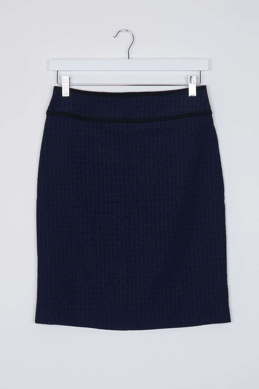 Anna Thomas Navy Patterned Skirt