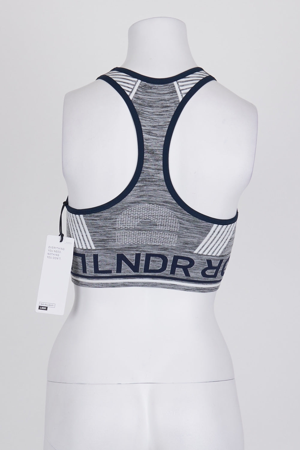 LNDR Grey Marl Aero Dynamic Sports Bra XS