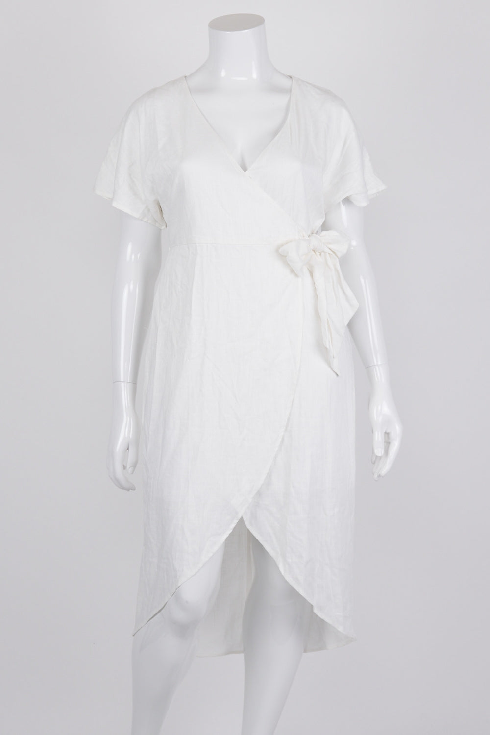 Tussah White Cori Midi Dress 14