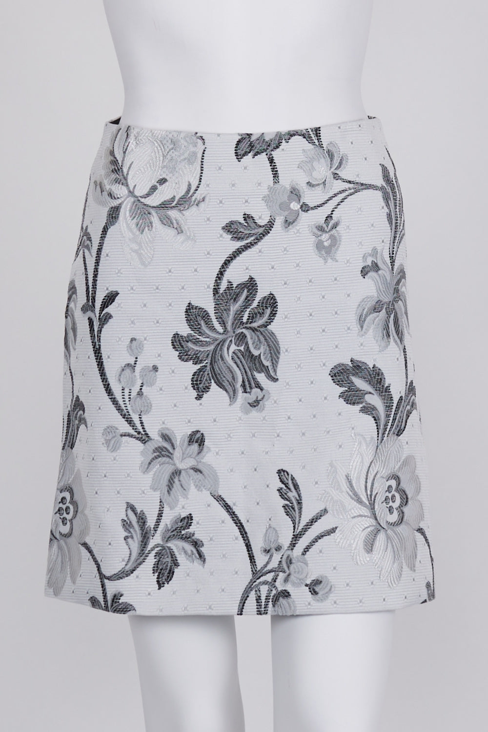 Cue Grey Embroidered Skirt 6