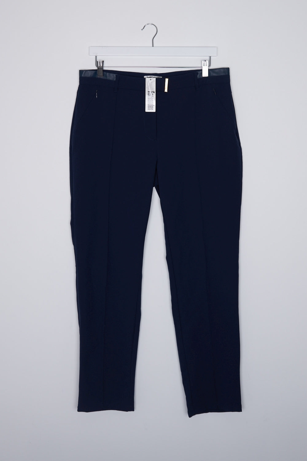 Jacqui Fernandes Navy Straight Leg Pants 16