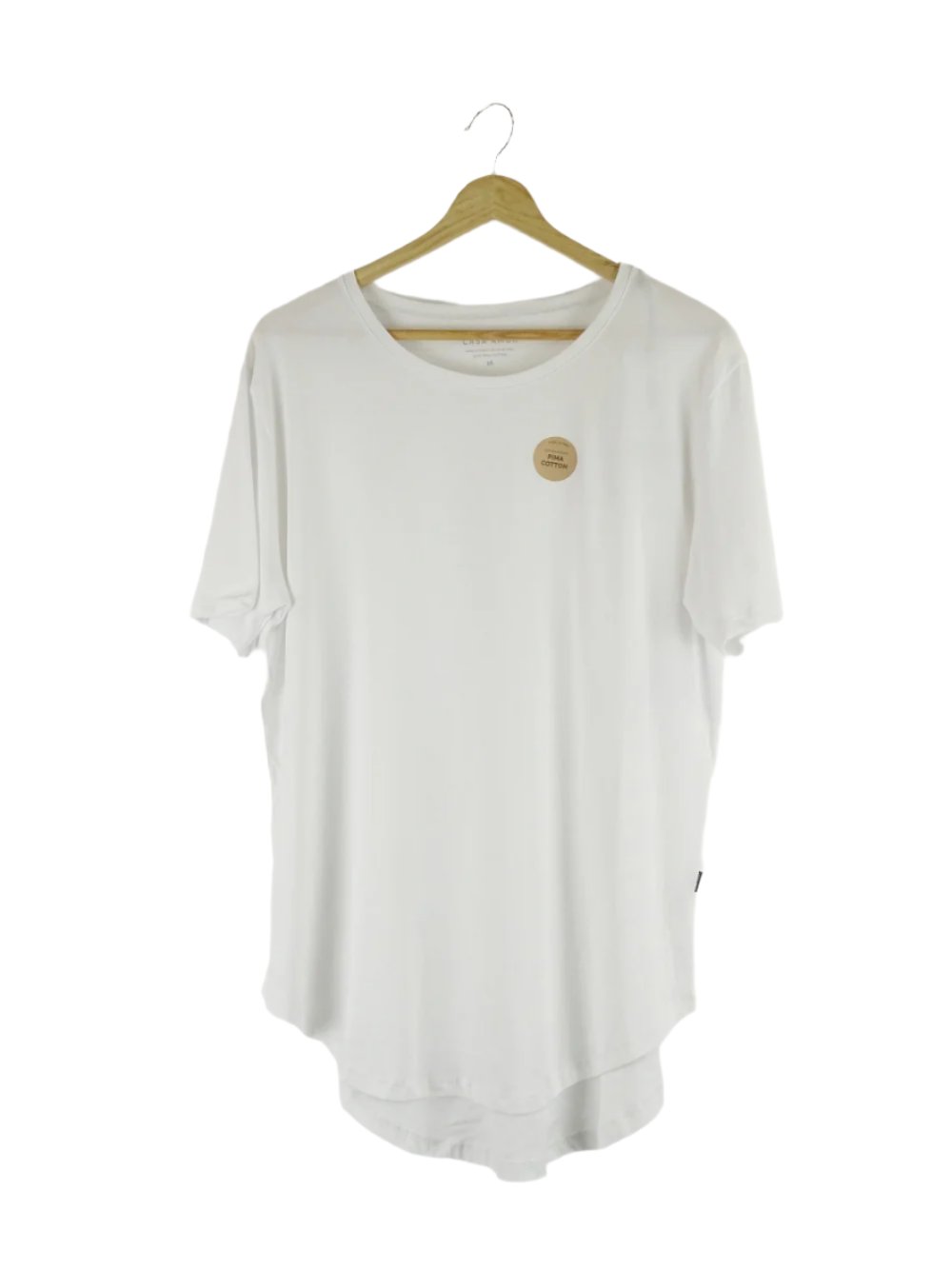 Casa Amuk White Cotton Saddle Hem T-Shirt 16