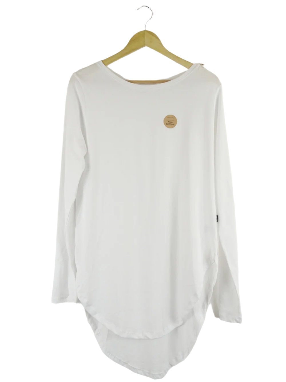 Casa-Amuk-White-Cotton-Long-Sleeve-Teardrop-T-Shirt-10