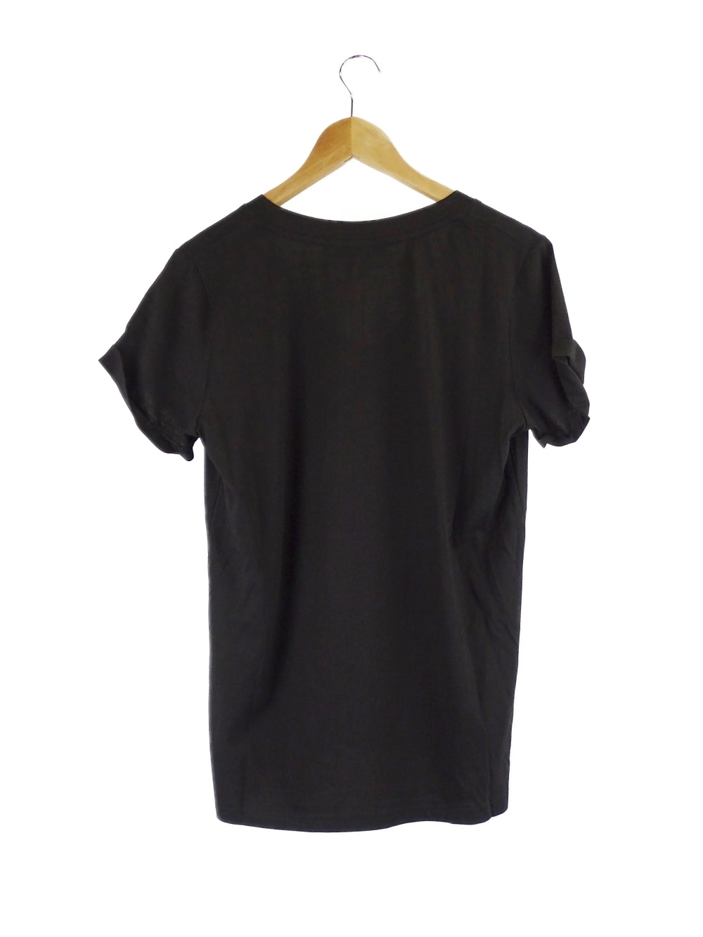 Alexandra-Black-V-Neck-T-Shirt-XS