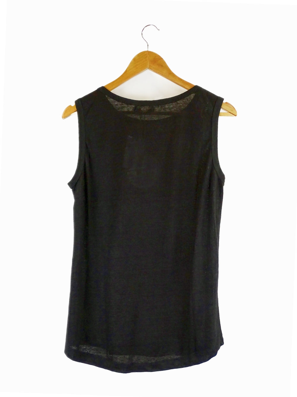 Amelius-&#39;Aceline&#39;-Black-Linen-Tank-Top-L