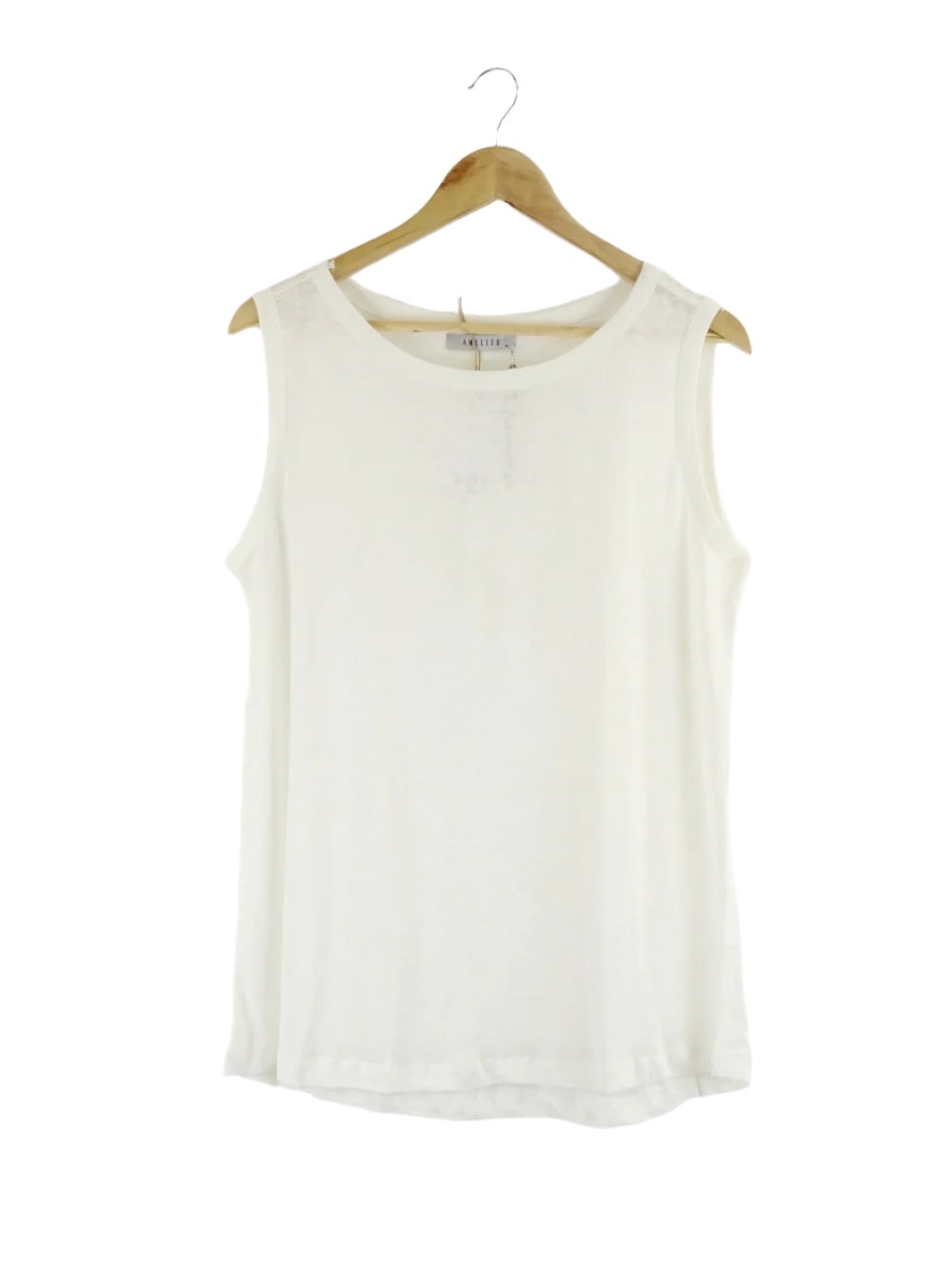 Amelius-&#39;Aceline&#39;-Cream-Linen-Tank-Top-XL