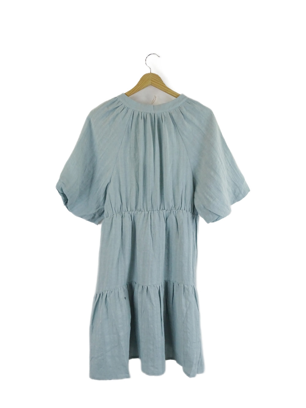 Amelius-&#39;Pila&#39;-Duckegg-Blue-Linen-Mini-Dress-L