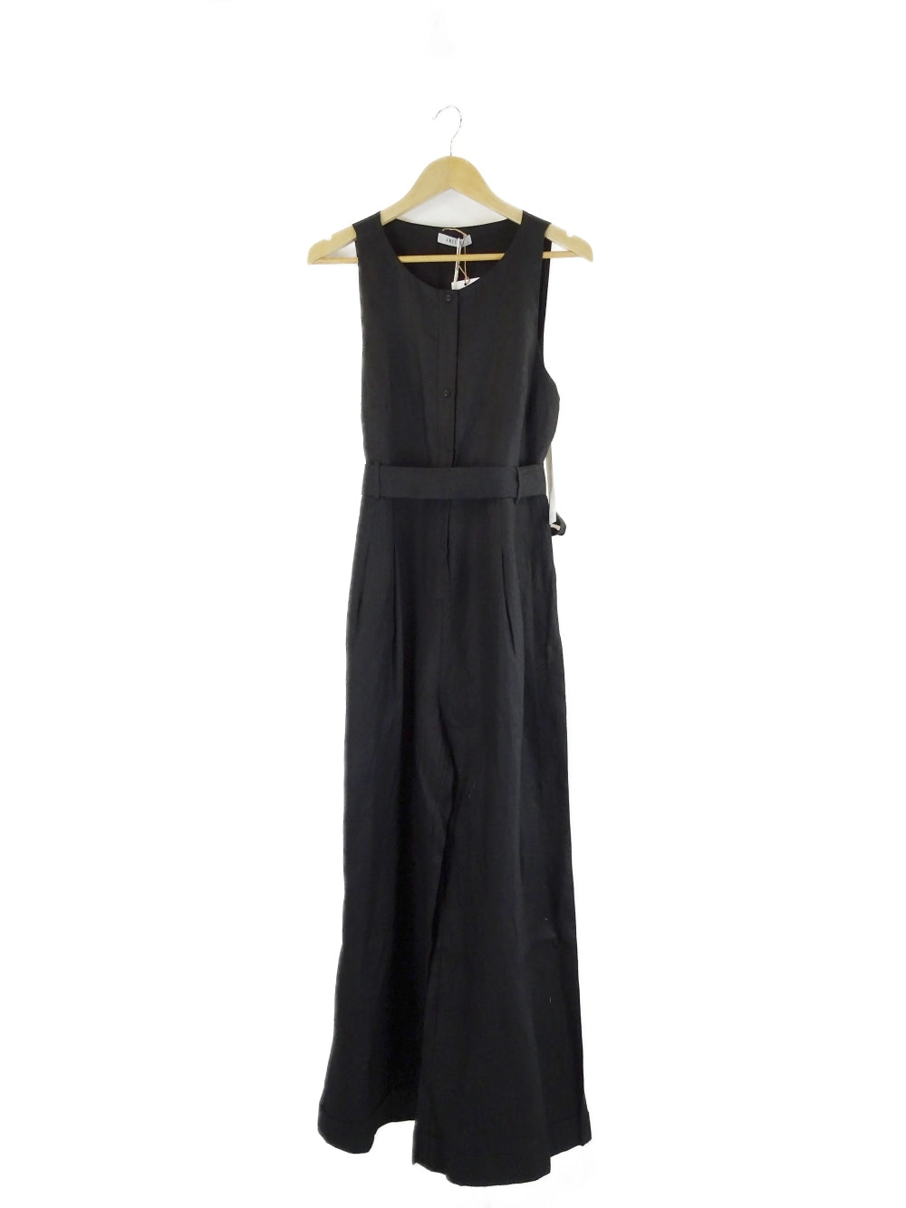 Amelius-&#39;Imari&#39;-Black-Linen-Jumpsuit-14