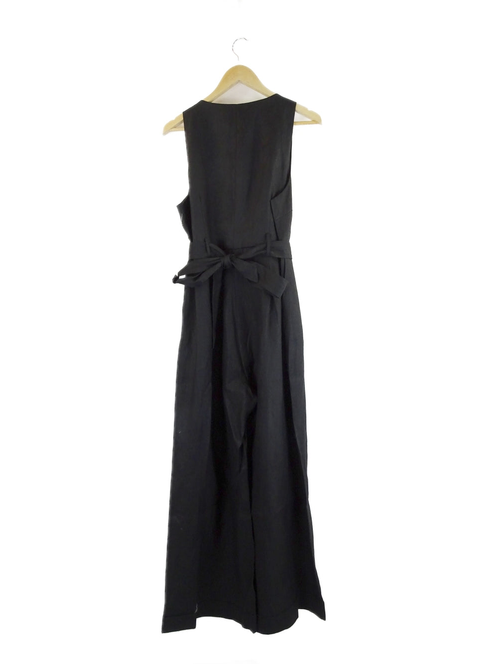 Amelius-&#39;Imari&#39;-Black-Linen-Jumpsuit-14