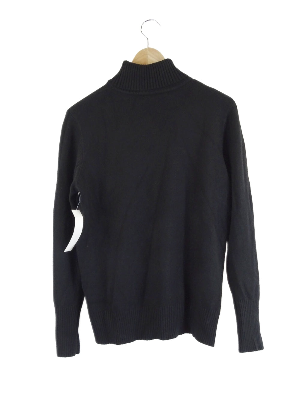 Amelius-'Manor'-Black-Knit-Turtle-Neck-Jumper-M