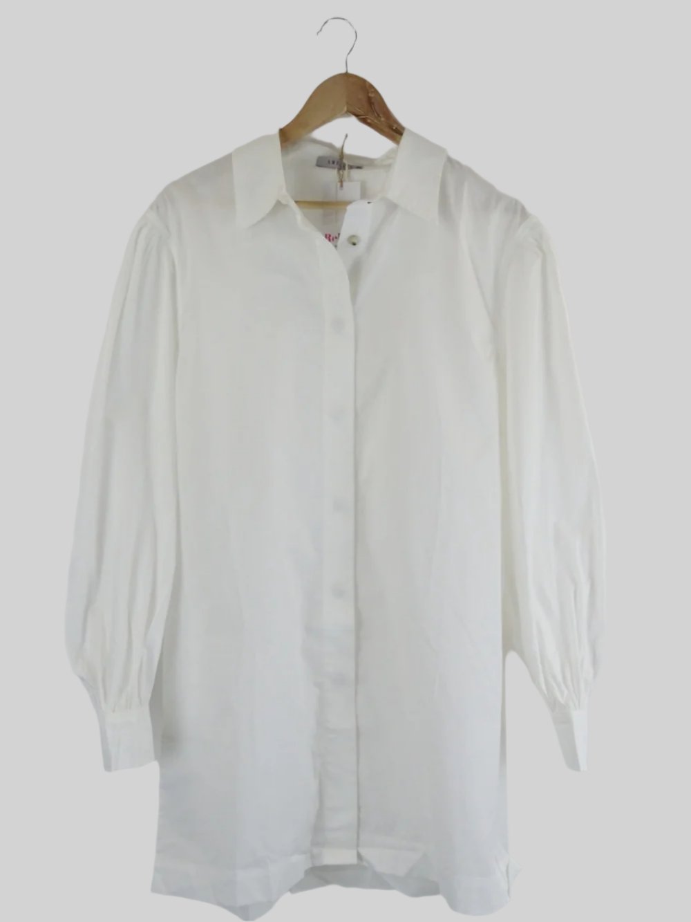 Amelius-&#39;Blythe&#39;-White-Button-Down-Shirt-Dress-M