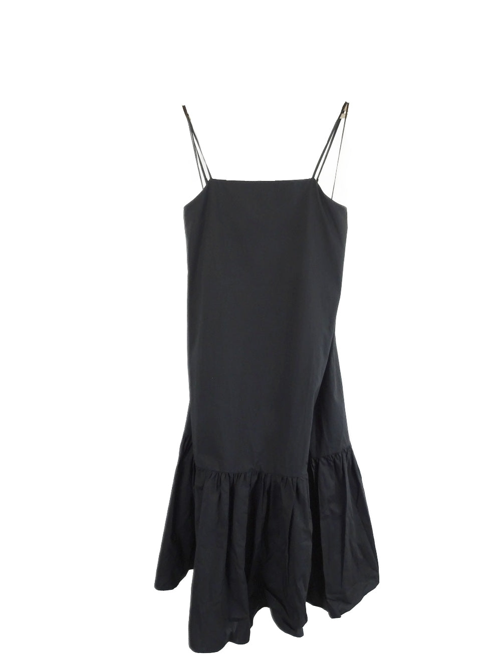 Amelius-&#39;Zadie&#39;-Black-Poplin-Midi-Dress-12