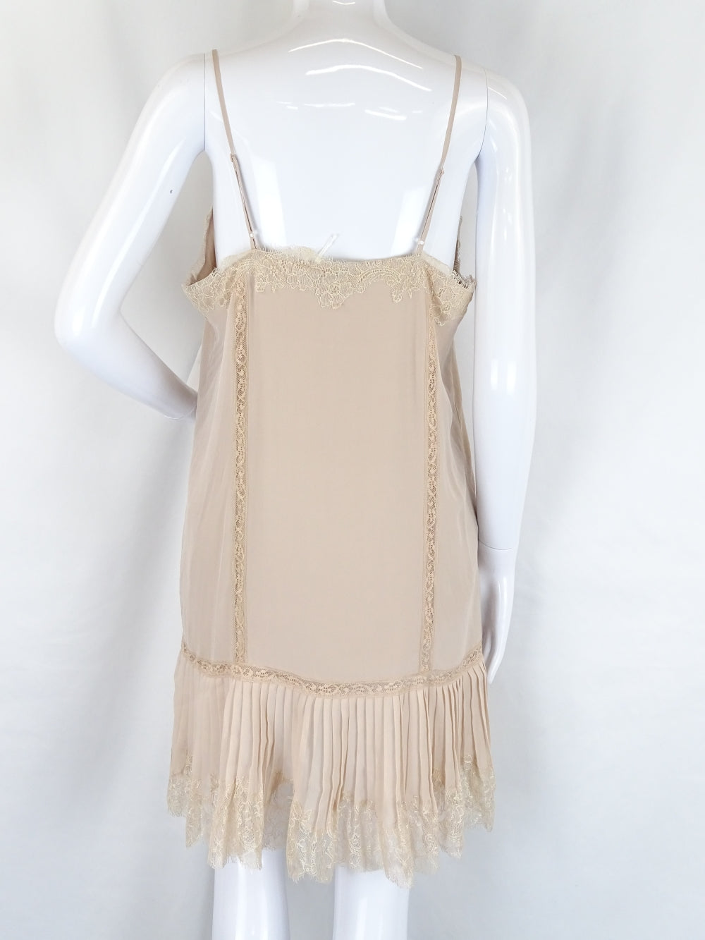 Falcon &amp; Bloom Beige Lace Dress M