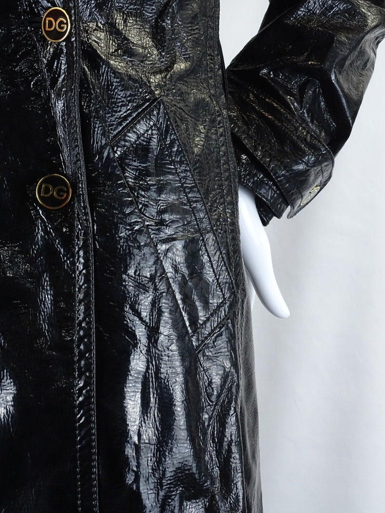 Dolce &amp; Gabbana Faux Leather Coat 14