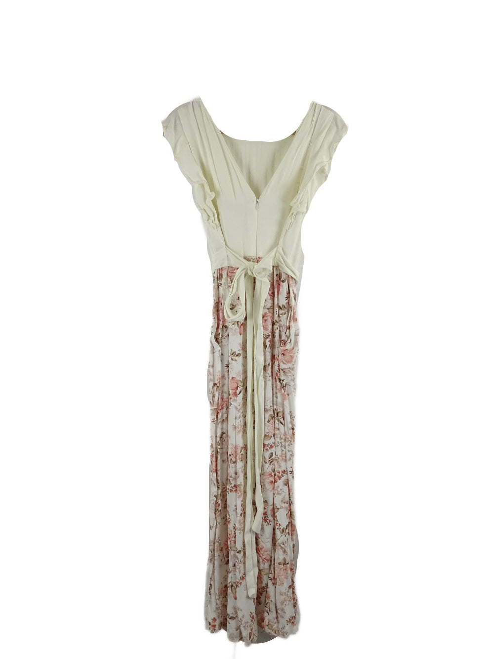 Forever New Pink and White Floral Jumpsuit Petite 10