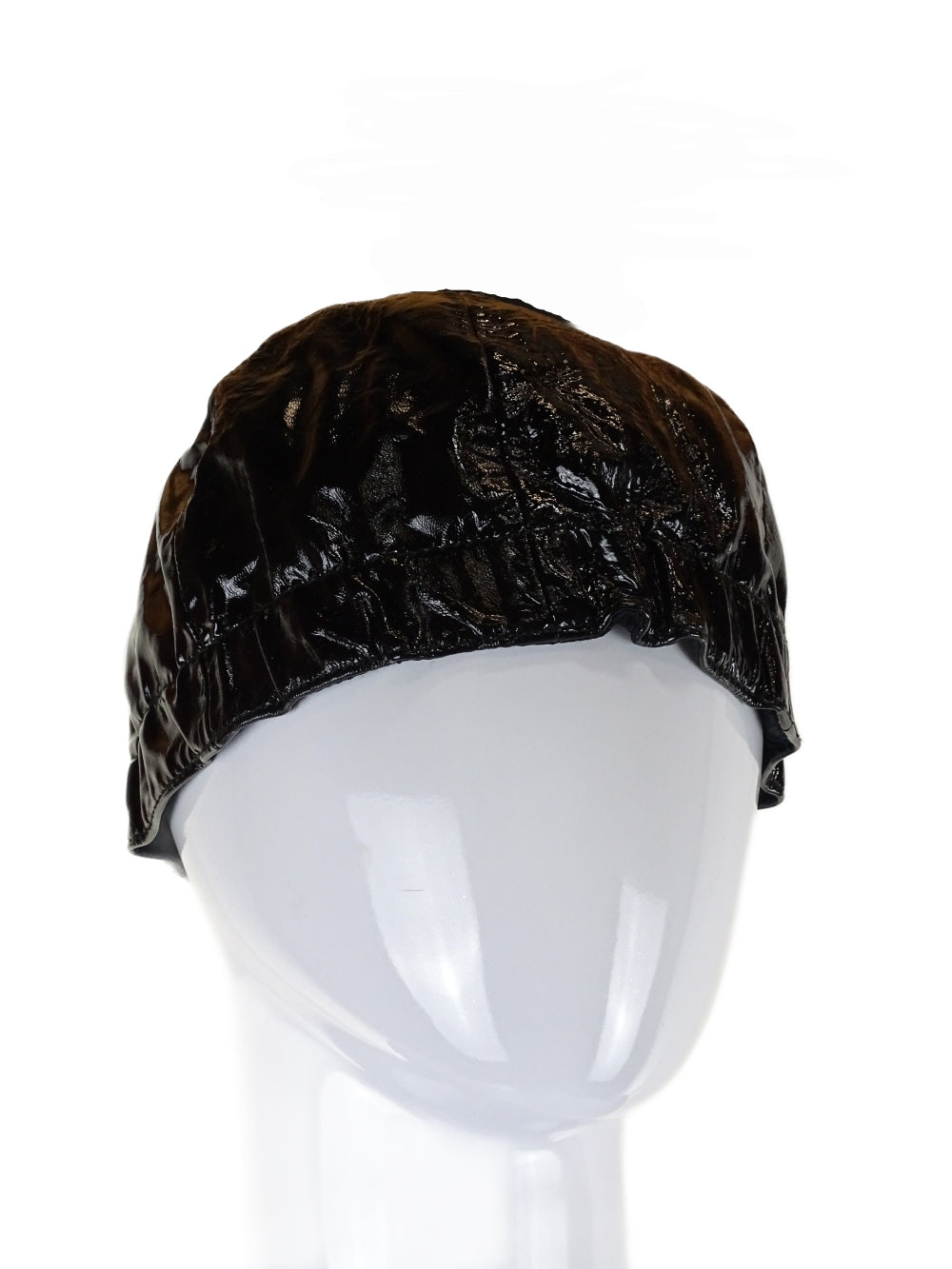 Miu Miu Black Faux Leather Hat