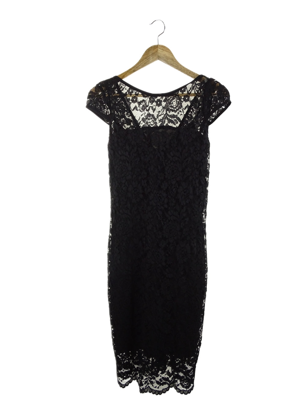 Very Very Black Lace Midi Dress 12