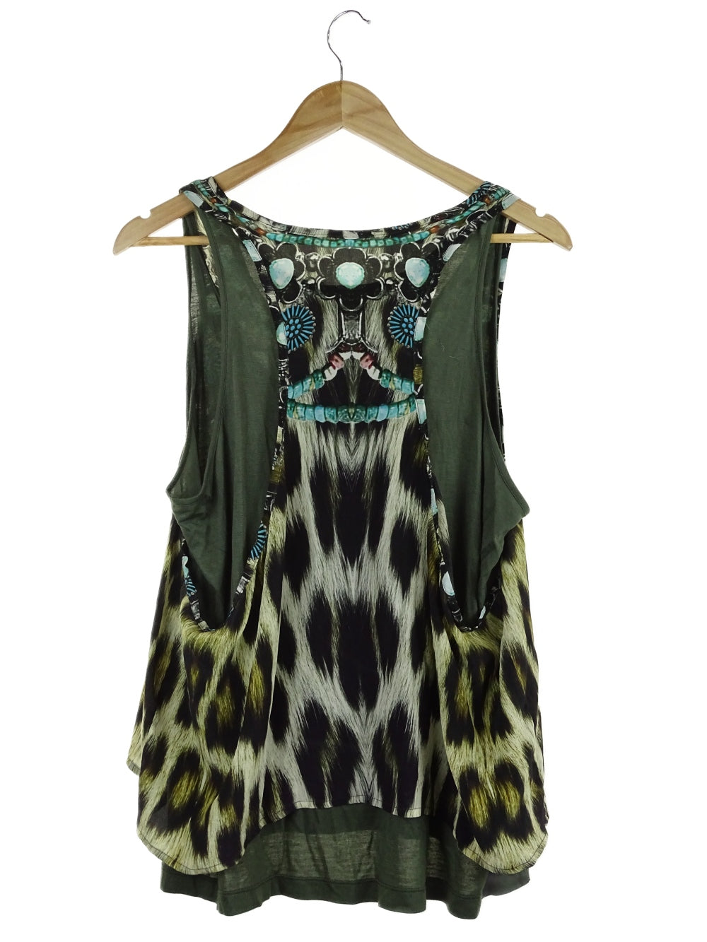 Camilla Animal Print Silk Tank Top 