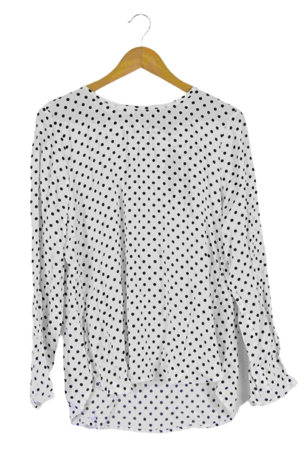 Portmans Cream Ladies Blouse with Black Polka Dots Size:12 Brand New With tags Front image