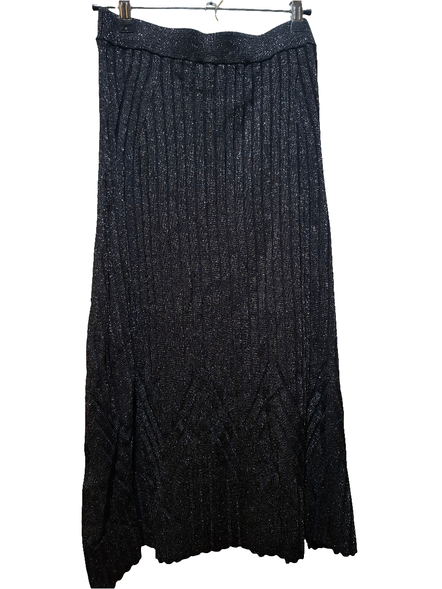 David Lawrence Black Sparkle Skirt XS