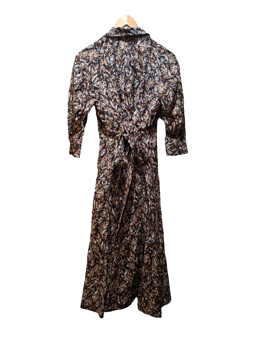 Saba ladies dress brown back