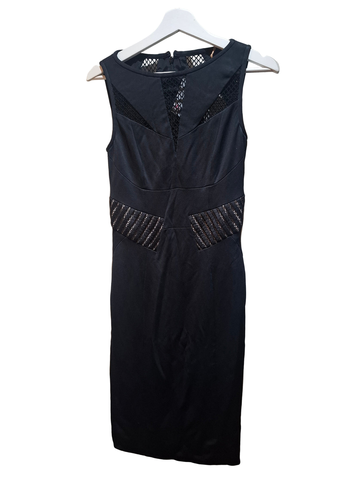 Karen Millen Black Cutout Midi Dress 12