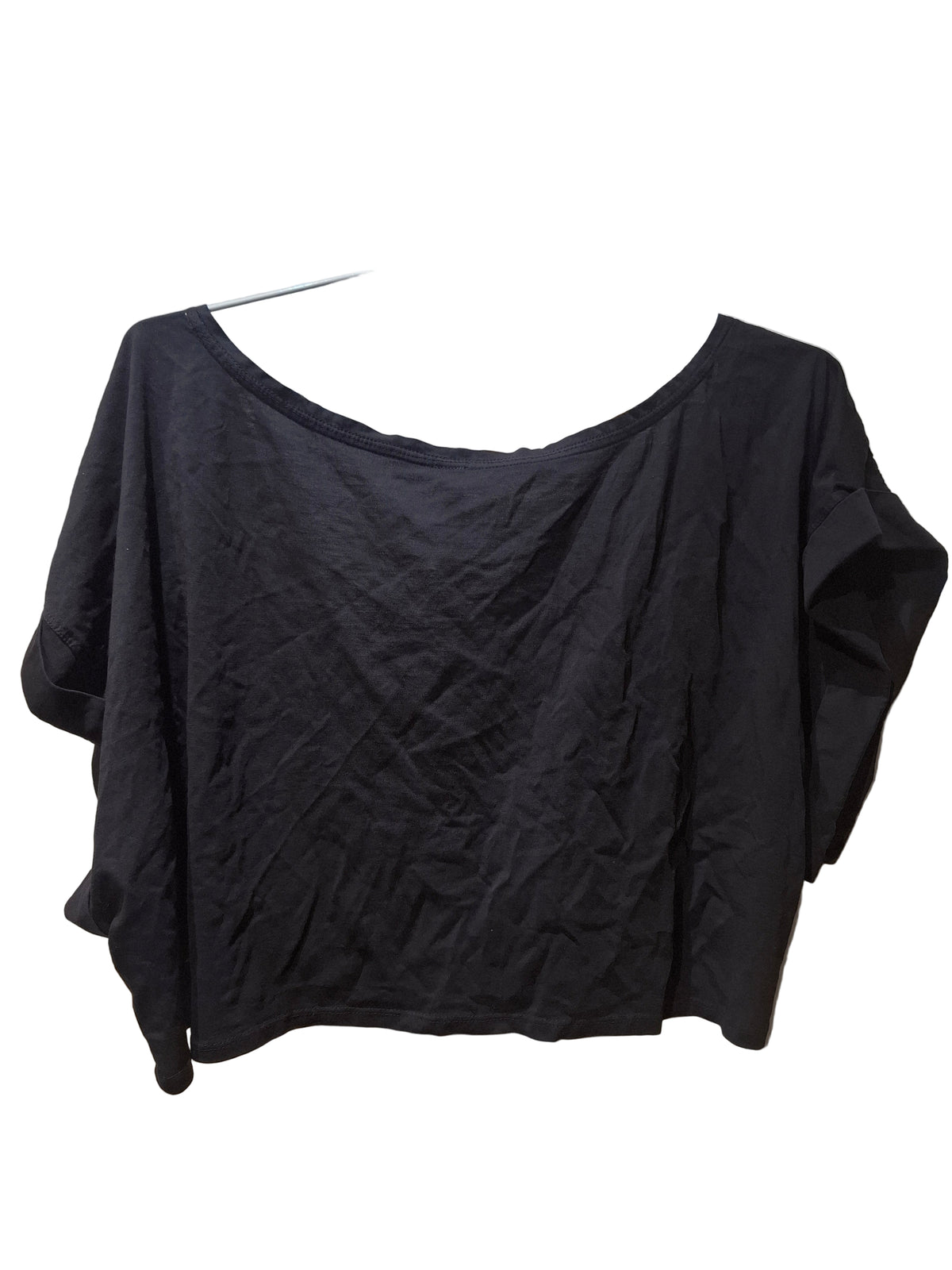 Daily Practice By Anthropologie Black Wrap Top 3XL