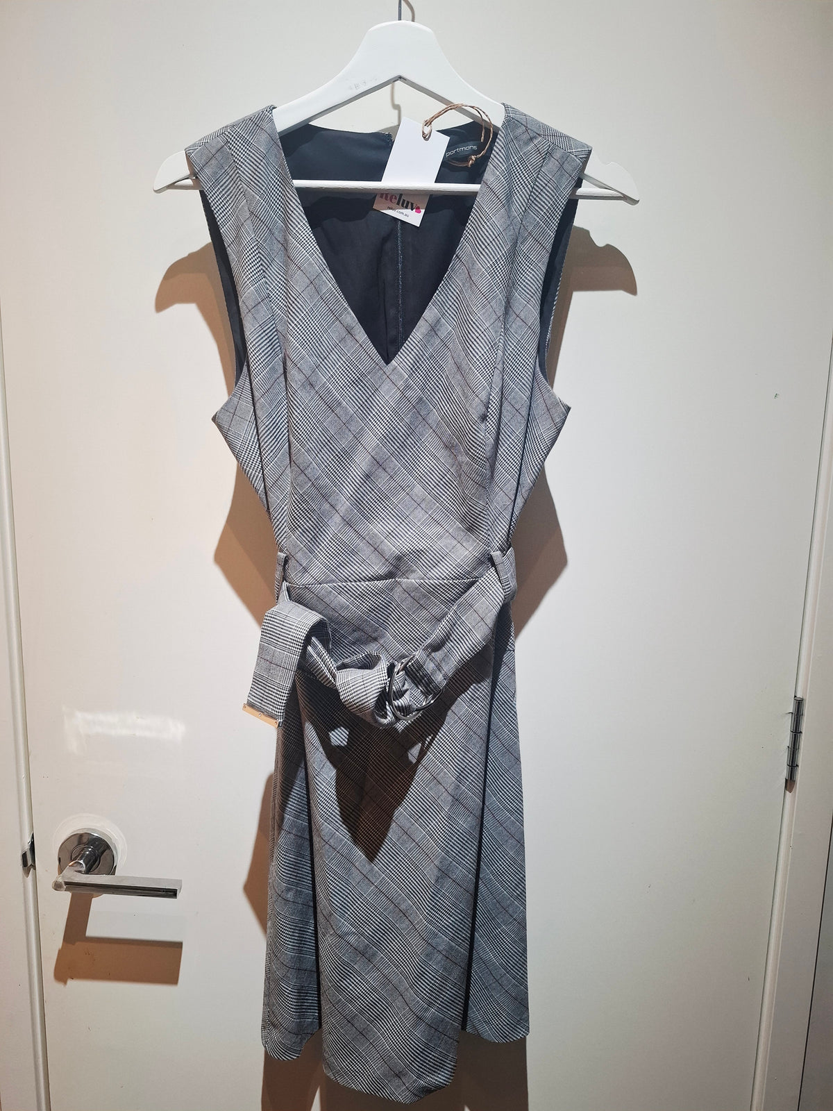 Portmans Black And White Patterned Dress 12