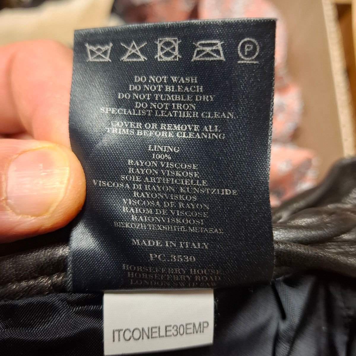 Burberry Black Leather Skirt 10