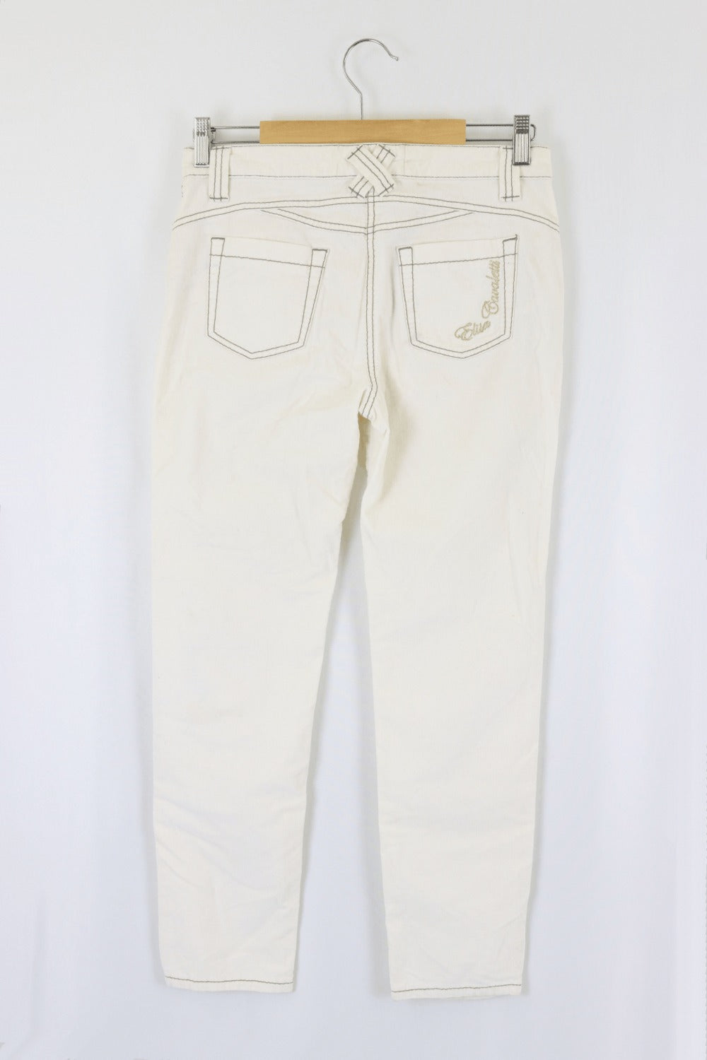 Elisa Cavaletti White Jeans 27 (AU 8)