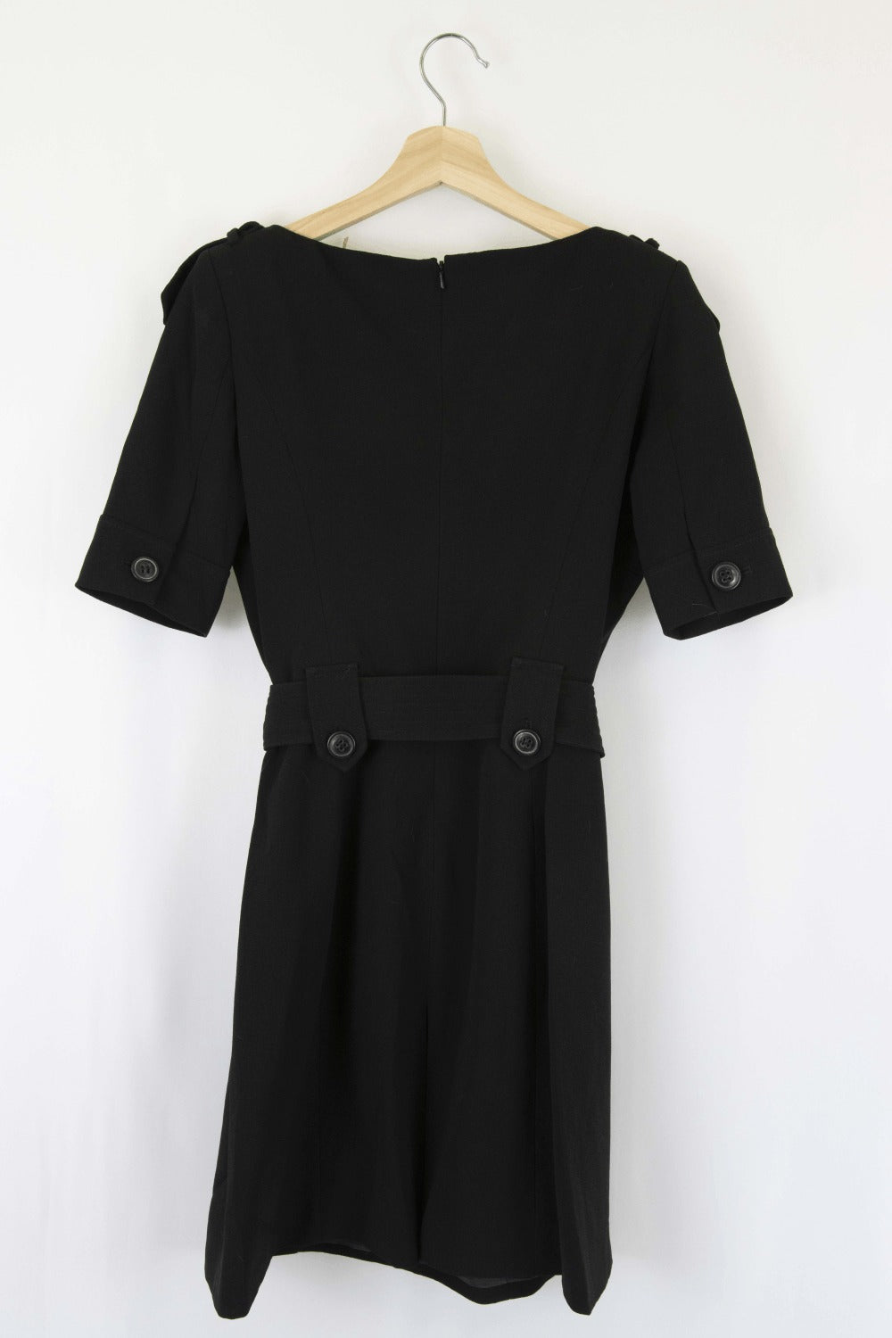 Karen Millen Black Dress With Belt 10