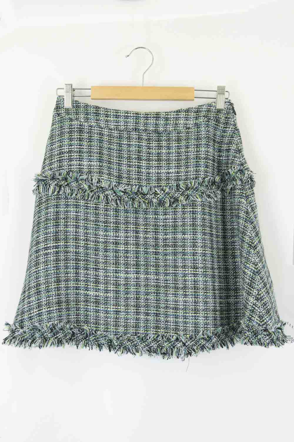 Thurley Green Tweed Skirt 10
