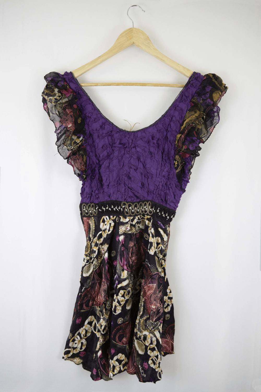 Gusto Purple Dress 40 (Au S)