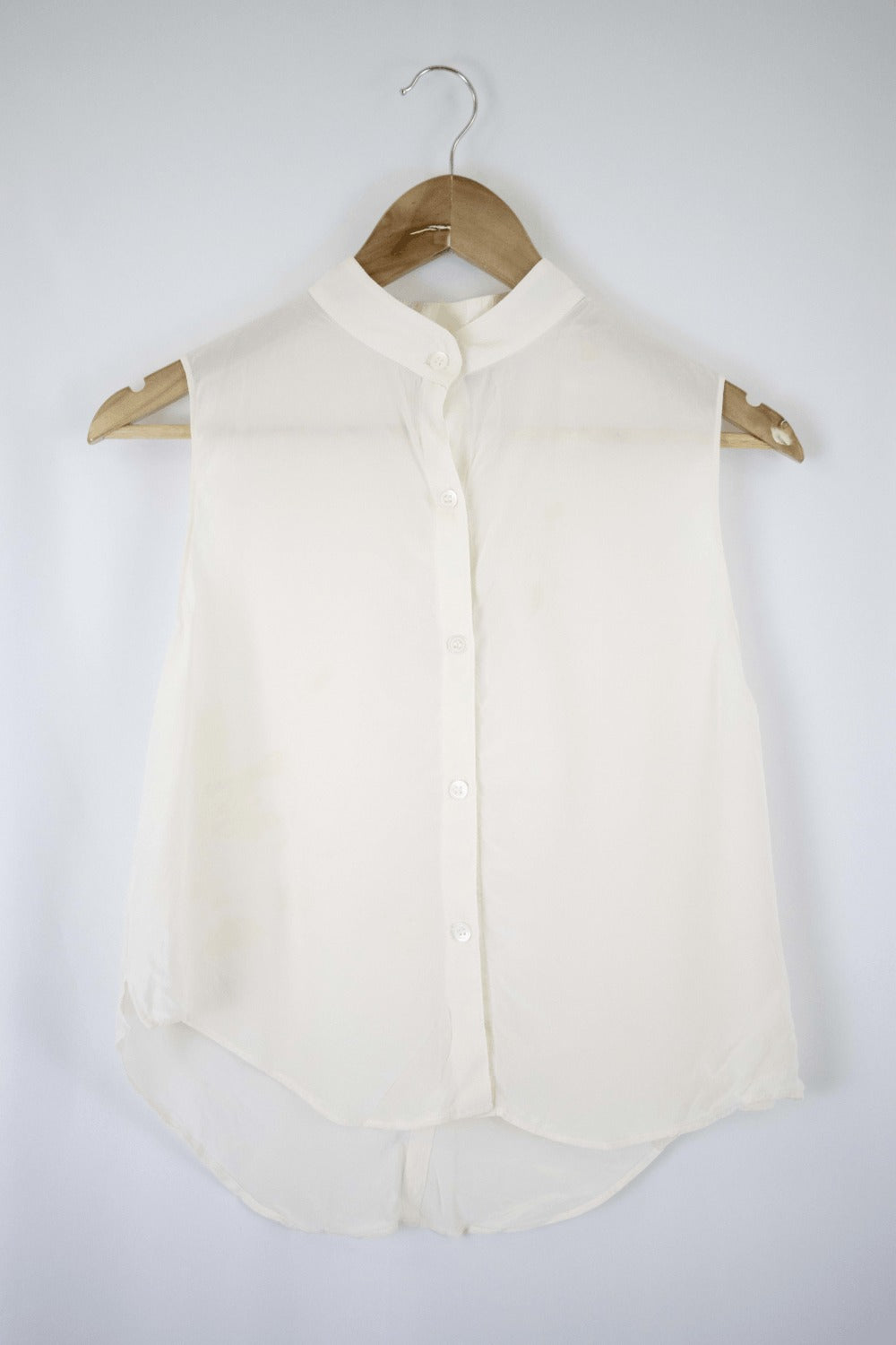 Musem Cream Button Down Top 1 (S)