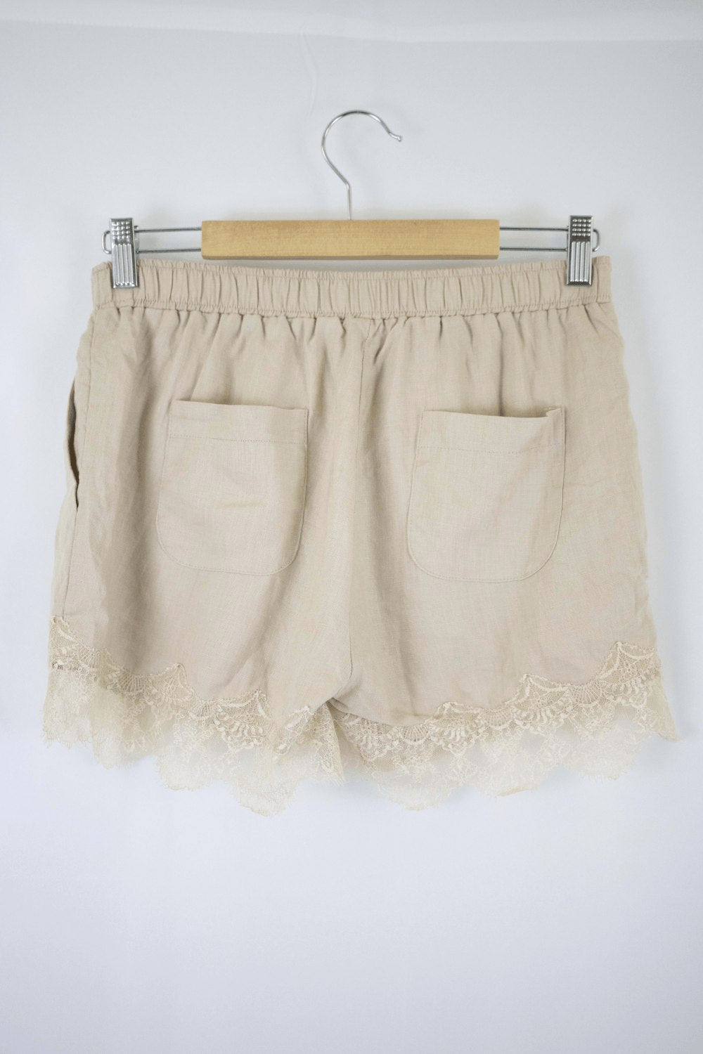 Gold Hawk Brown Lace Shorts S